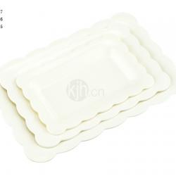 花邊長方餐盤(4、6PCS