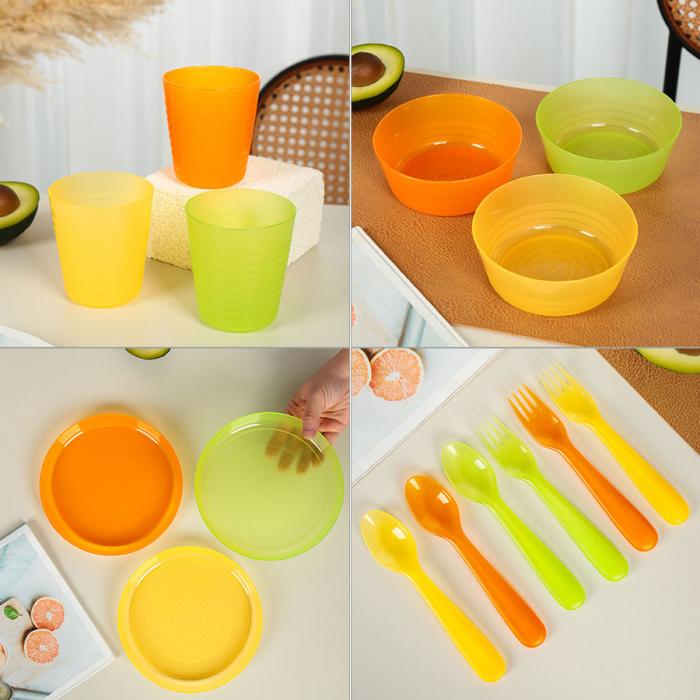 多彩組合餐具(15件套)
