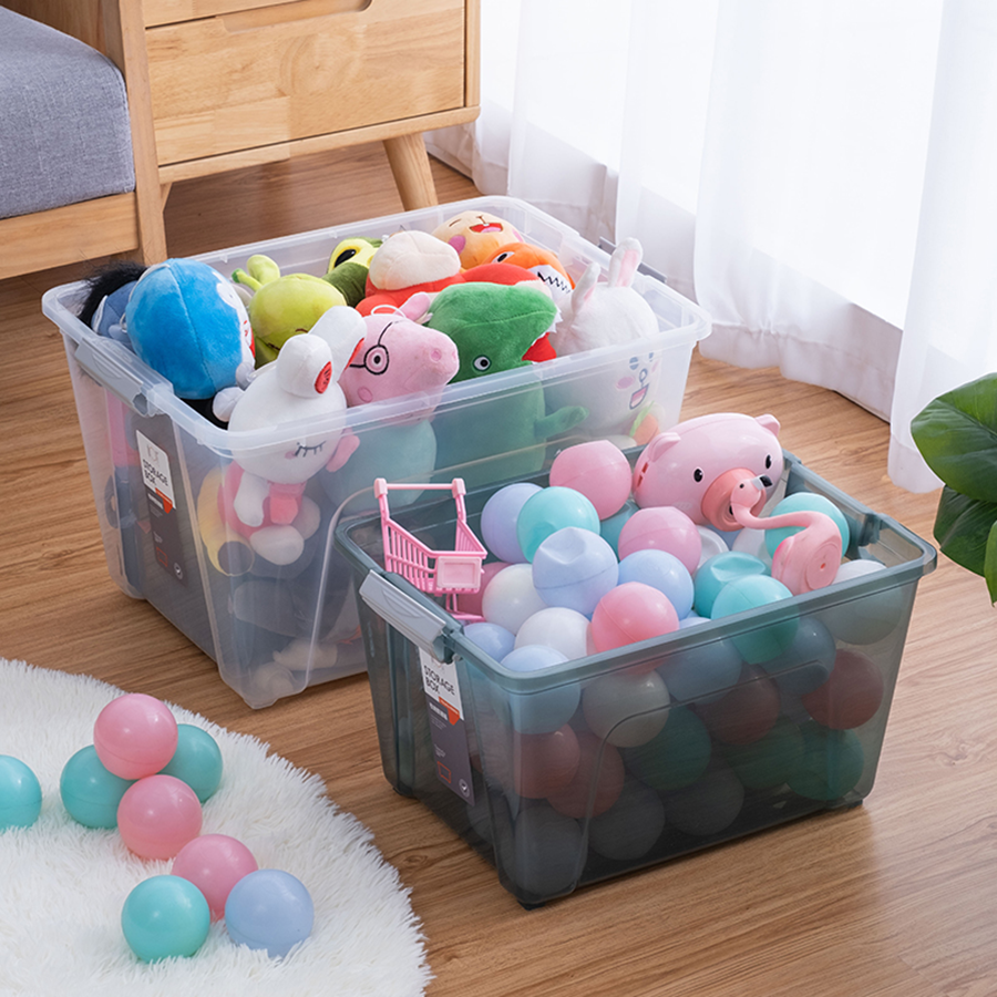 收納儲物箱透明款(82L