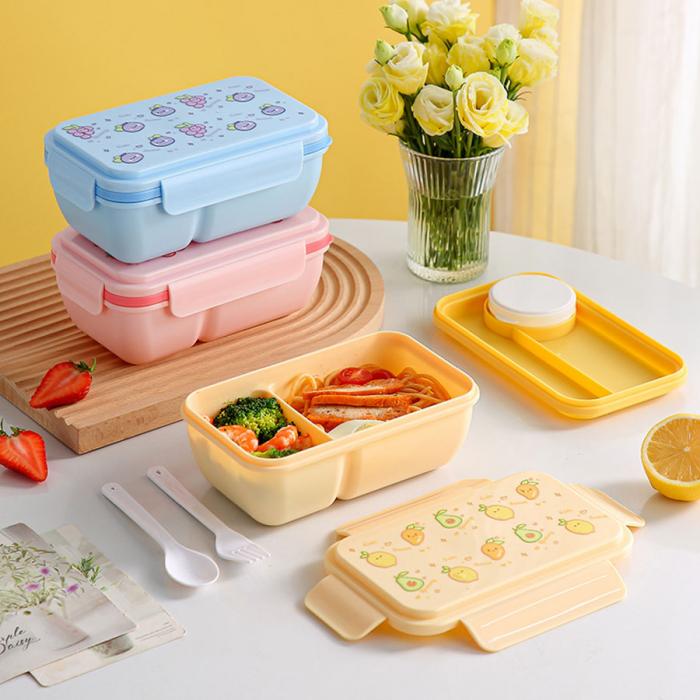 水果蜜語輕食便當盒(配叉+勺)850ml